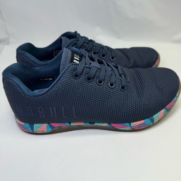 NoBull Navy Prism Trainers shoes sneakers Workout lifting gym shoes Women’s 8 - Picture 13 of 15